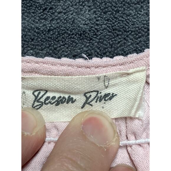 Beeson River Dress Woman’s 3XL Pink Smocked Ruffle Sleeve Modest Cottage Core - Picture 4 of 12